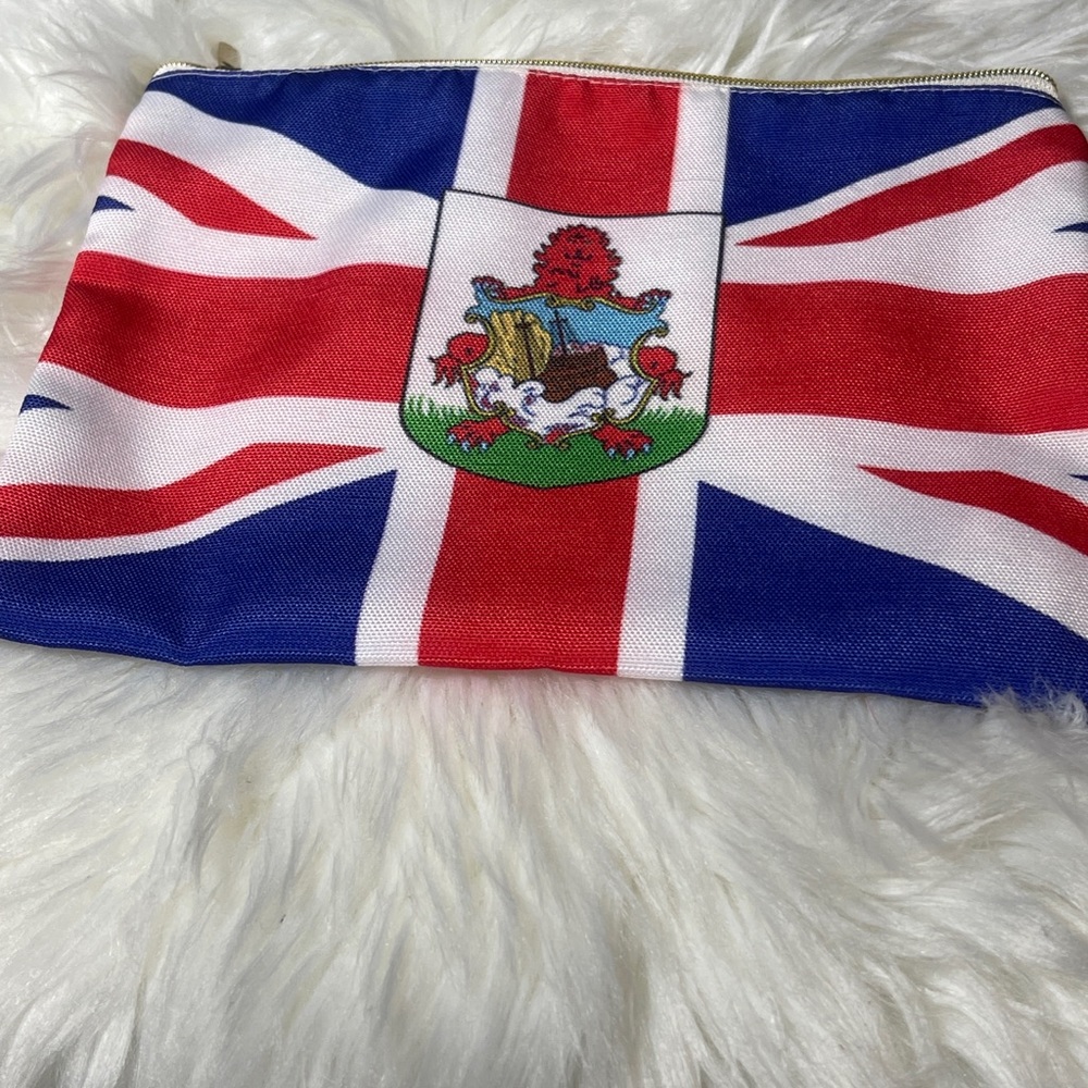 Bermuda flag makeup bag